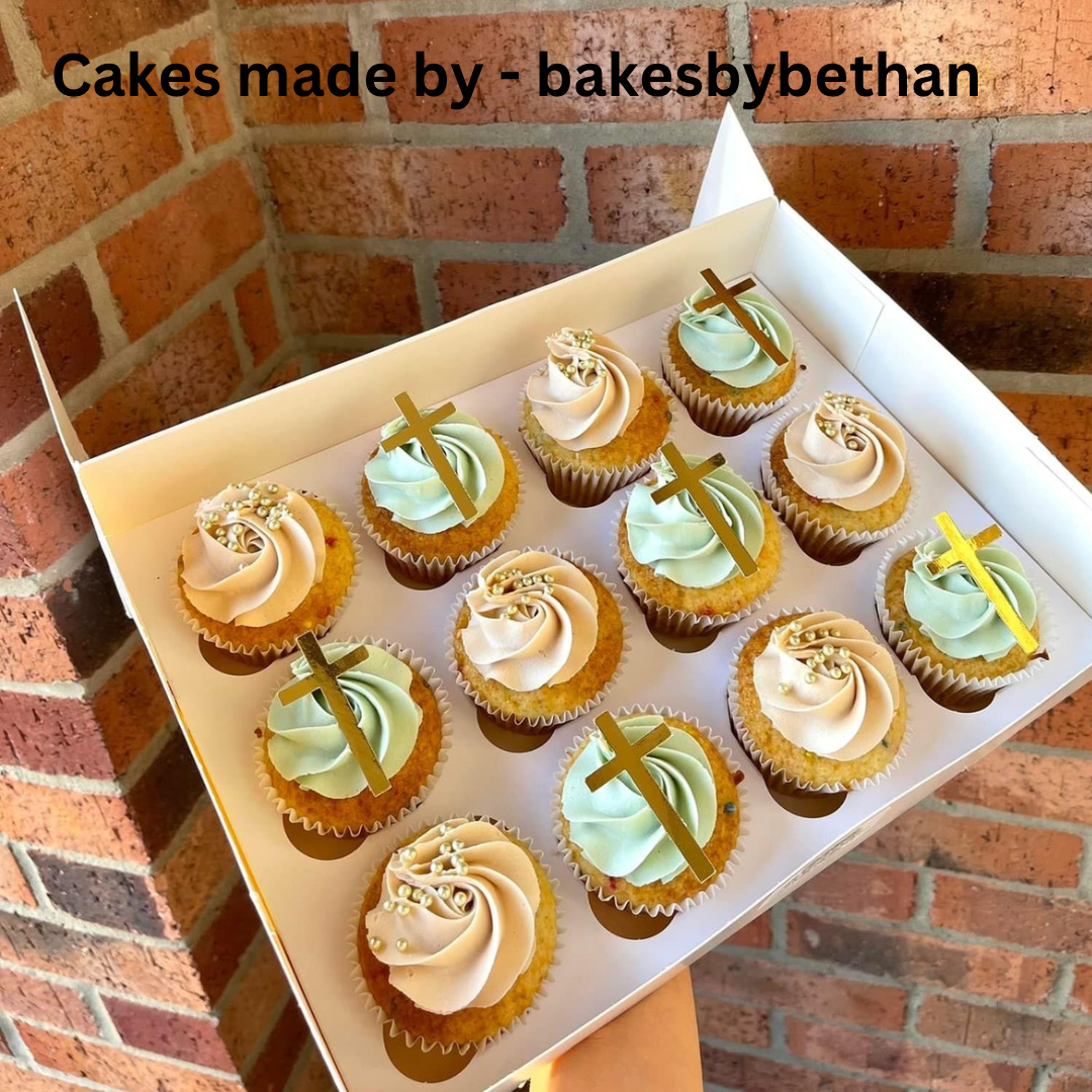 Cross Cupcake Toppers x 6