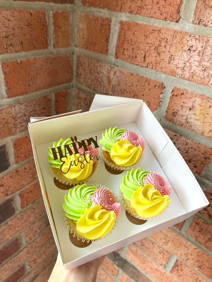 Happy Easter cupcake toppers