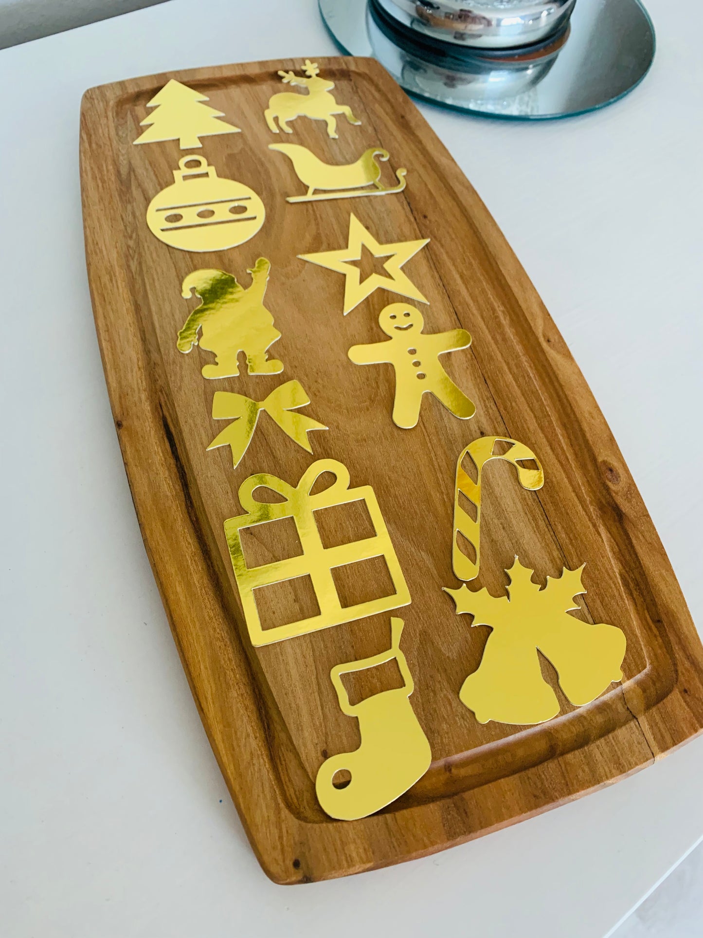 12 x Christmas cupcake toppers