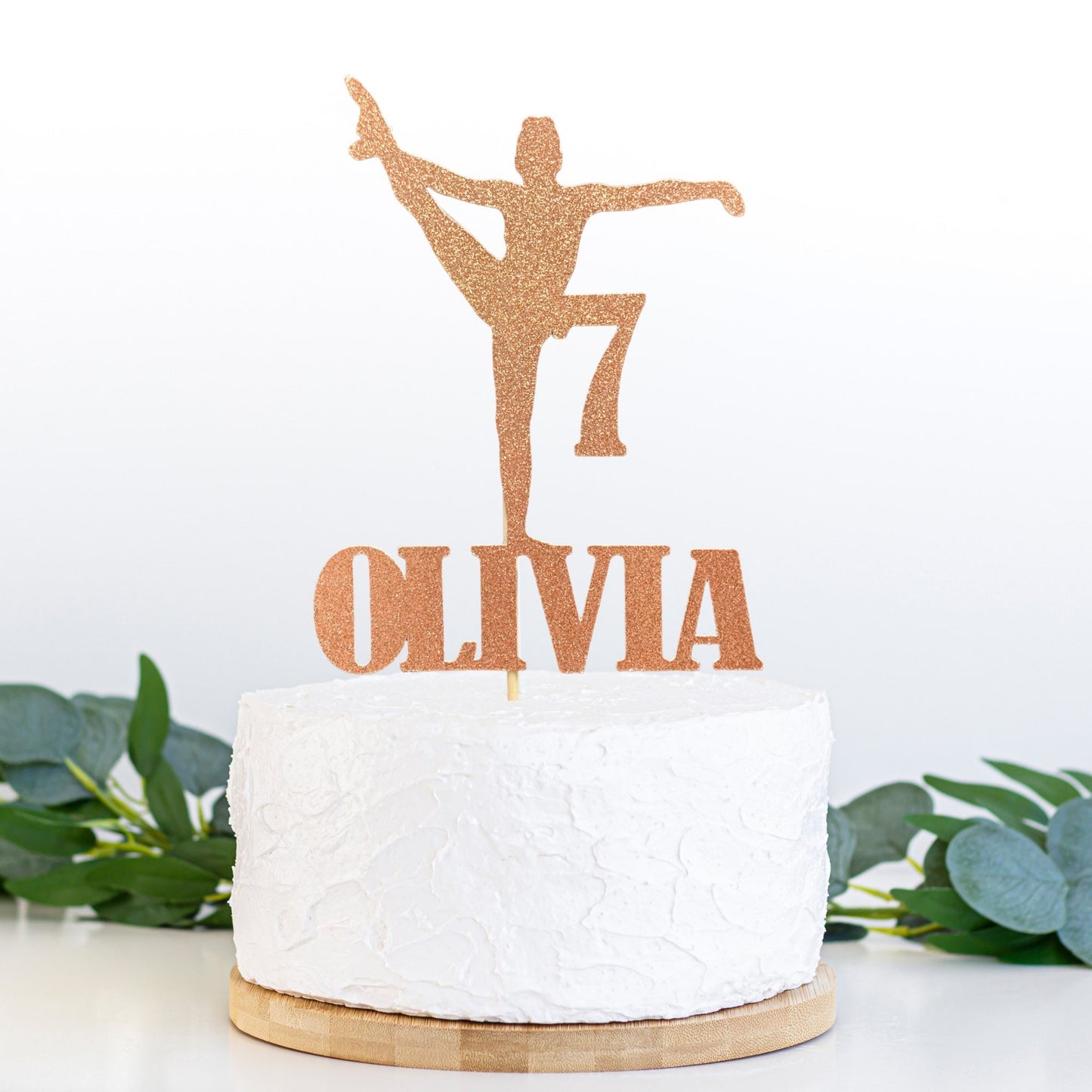 Personalised gymnastic cake topper