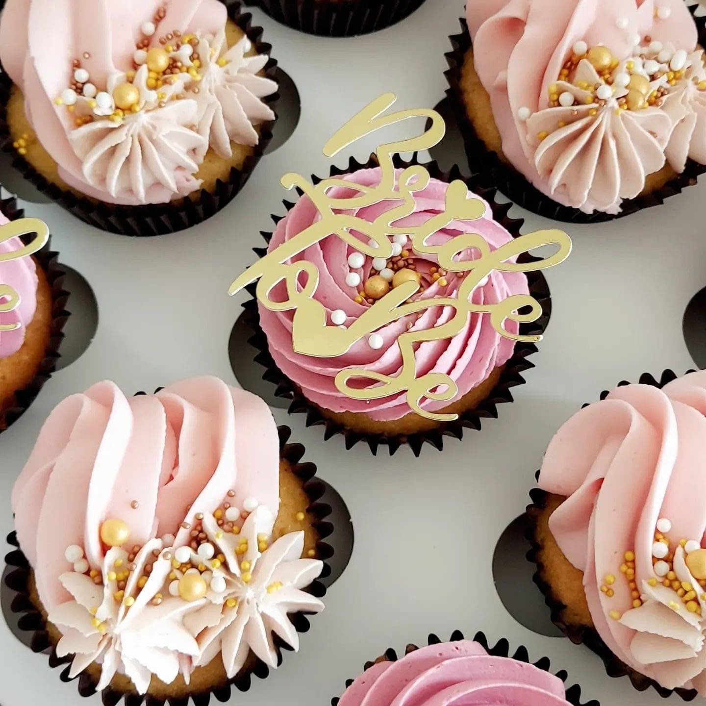 Bride to be cupcake topper