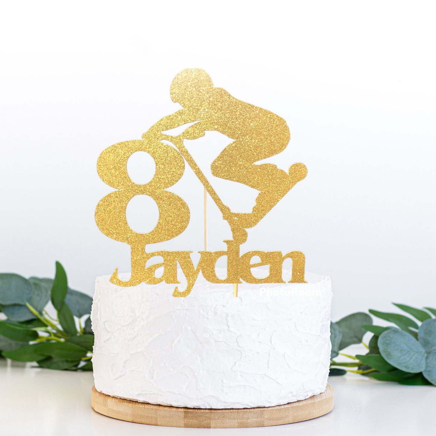 Personalised scooter birthday cake topper