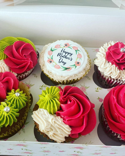 Mother’s Day Edible Cupcake Toppers
