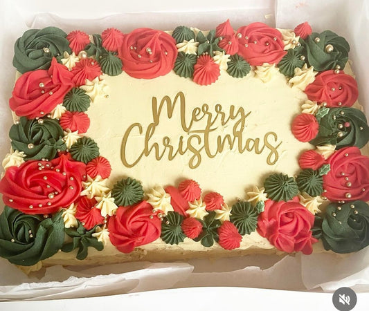 Merry Christmas sheet cake flat cake topper charm, Christmas cake charm , Christmas cake decoration