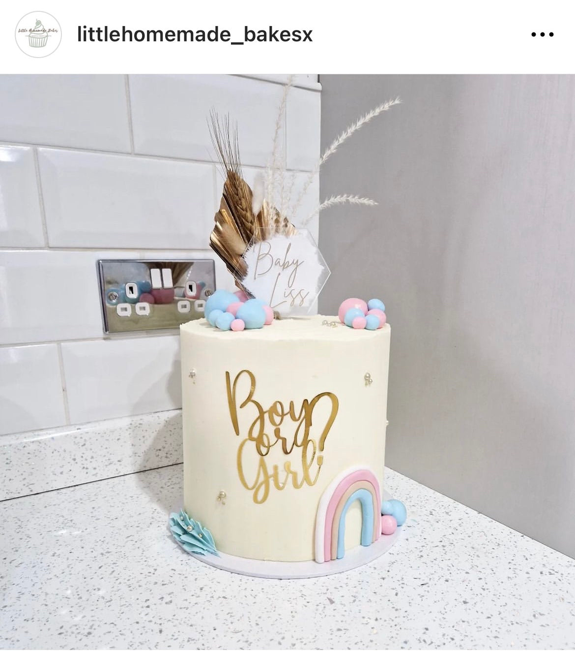 Boy or girl Cake charm