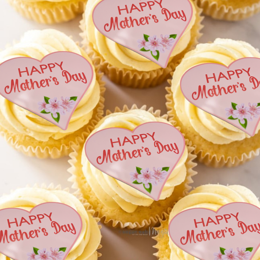 Happy Mother’s Day Cupcake Toppers x 6