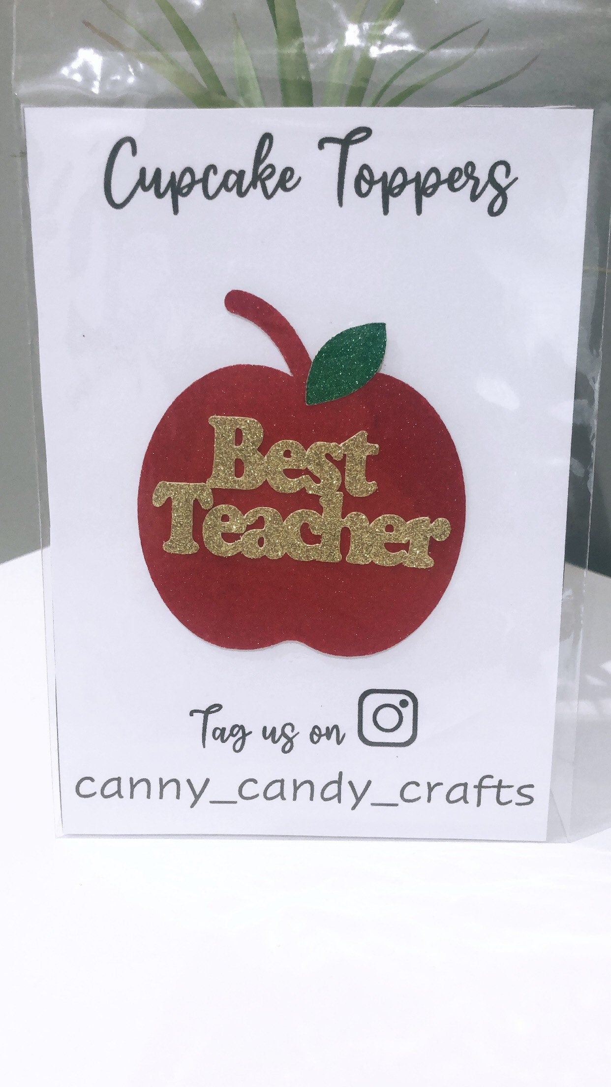 Best Teacher cupcake toppers
