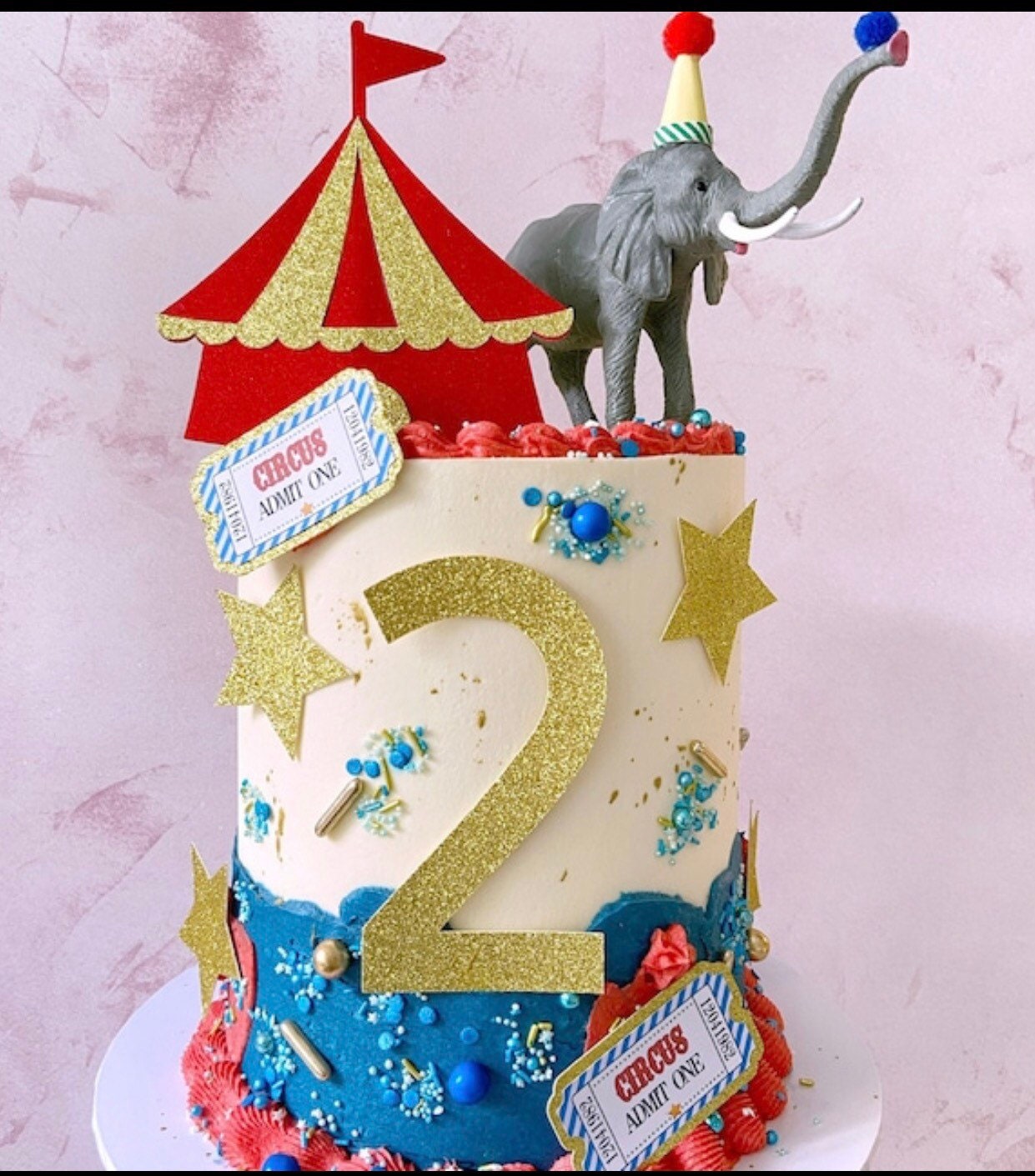 Circus Tent Cake topper Set