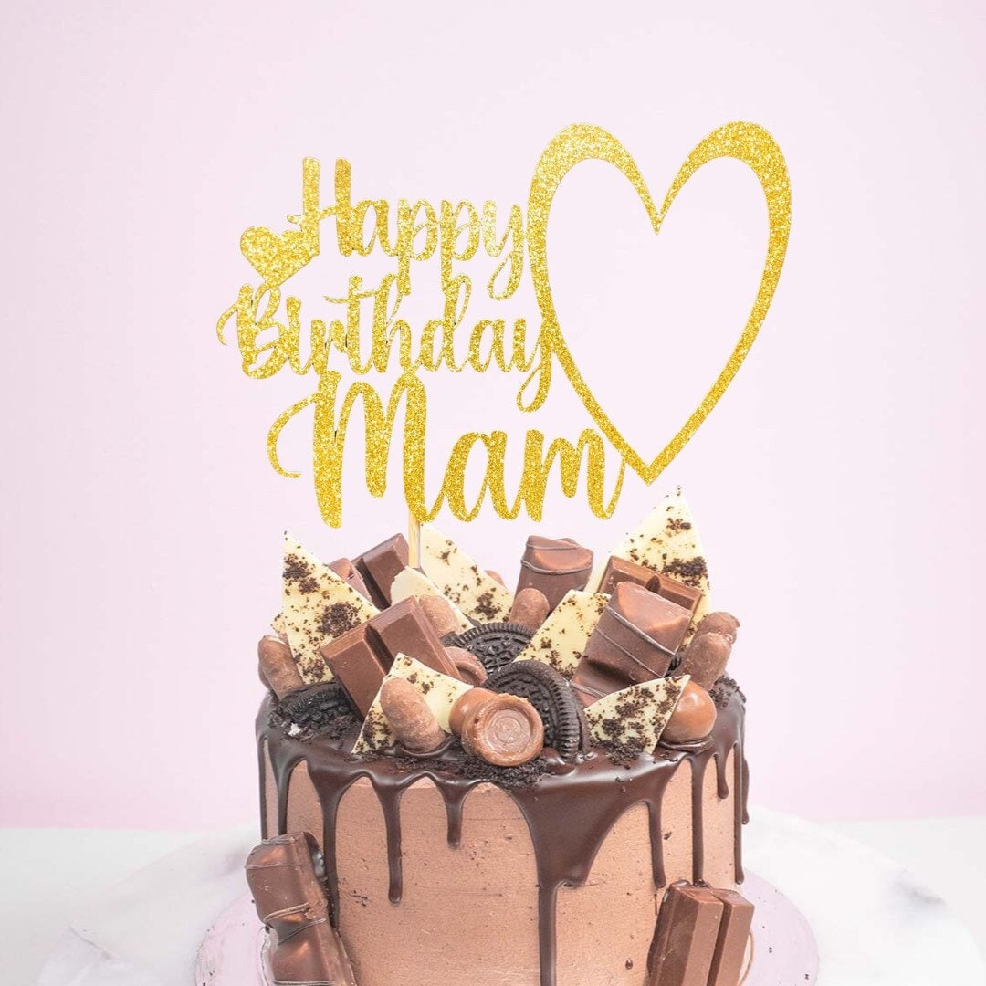 Happy birthday mum cake topper