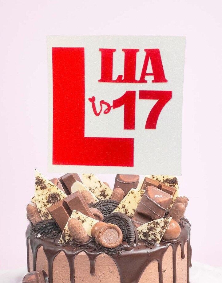 L Plate Cake Topper - Learner Driver