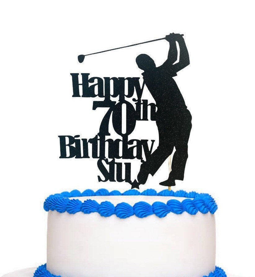 Personalised Golf birthday cake topperer birthday decoration