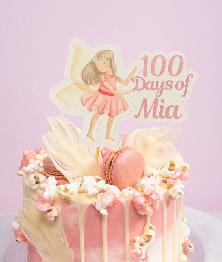 Fairy personalised cake topper