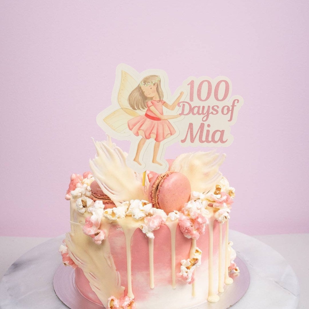 Fairy personalised cake topper