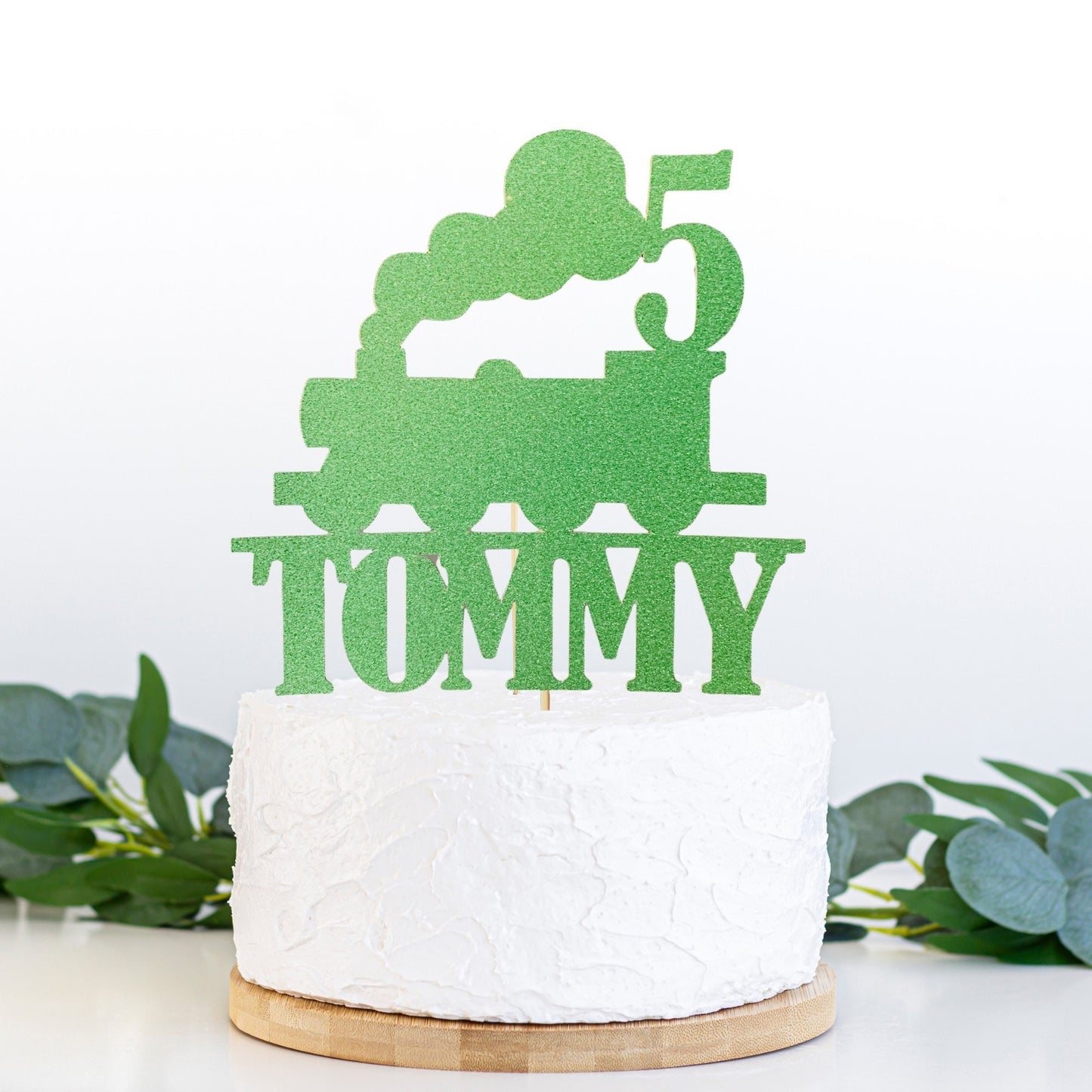 Custom train cake topper