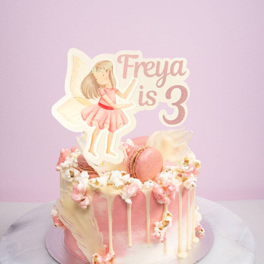 Fairy personalised cake topper