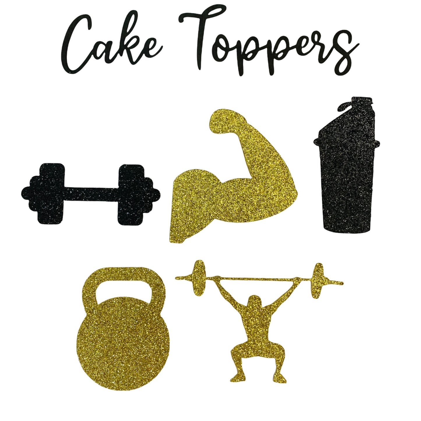 Gym Theme cupcake toppers