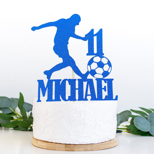 Personalised football cake topper