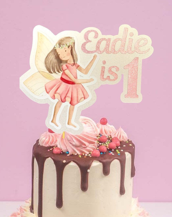 Fairy personalised cake topper