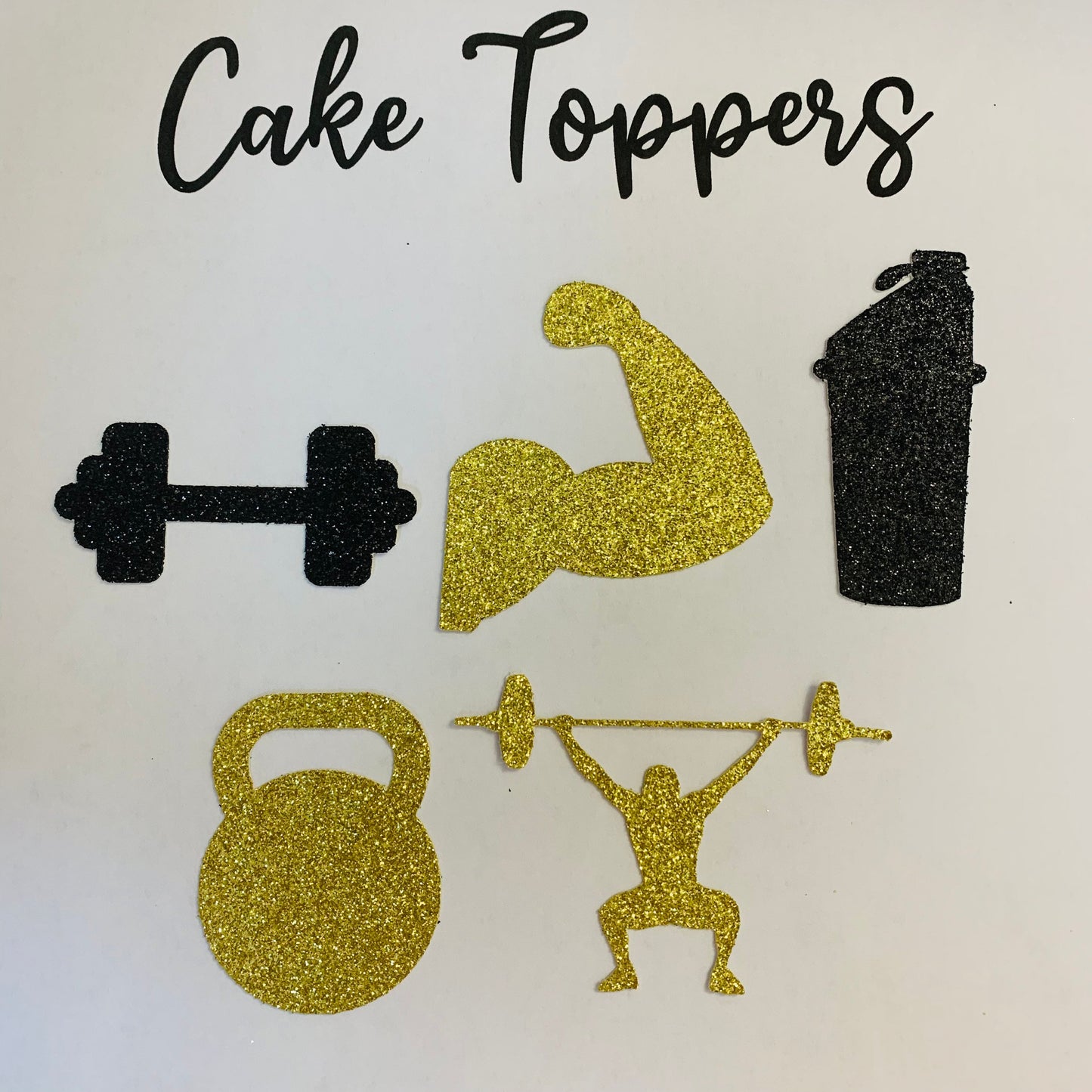 Gym Theme cupcake toppers