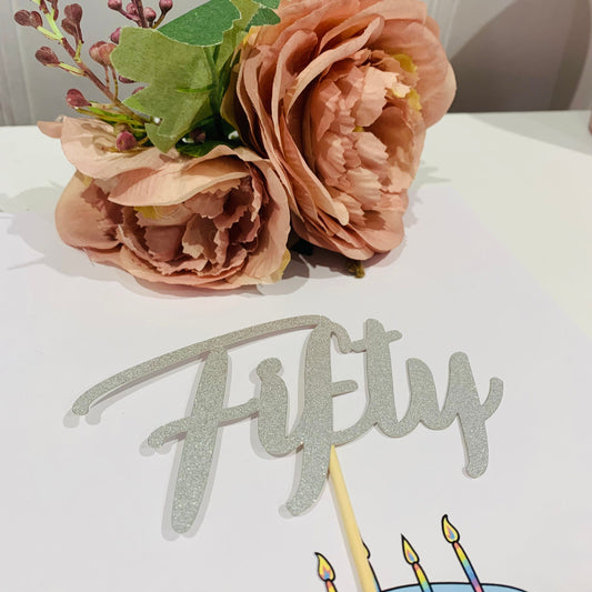 Fifty Cake Topper