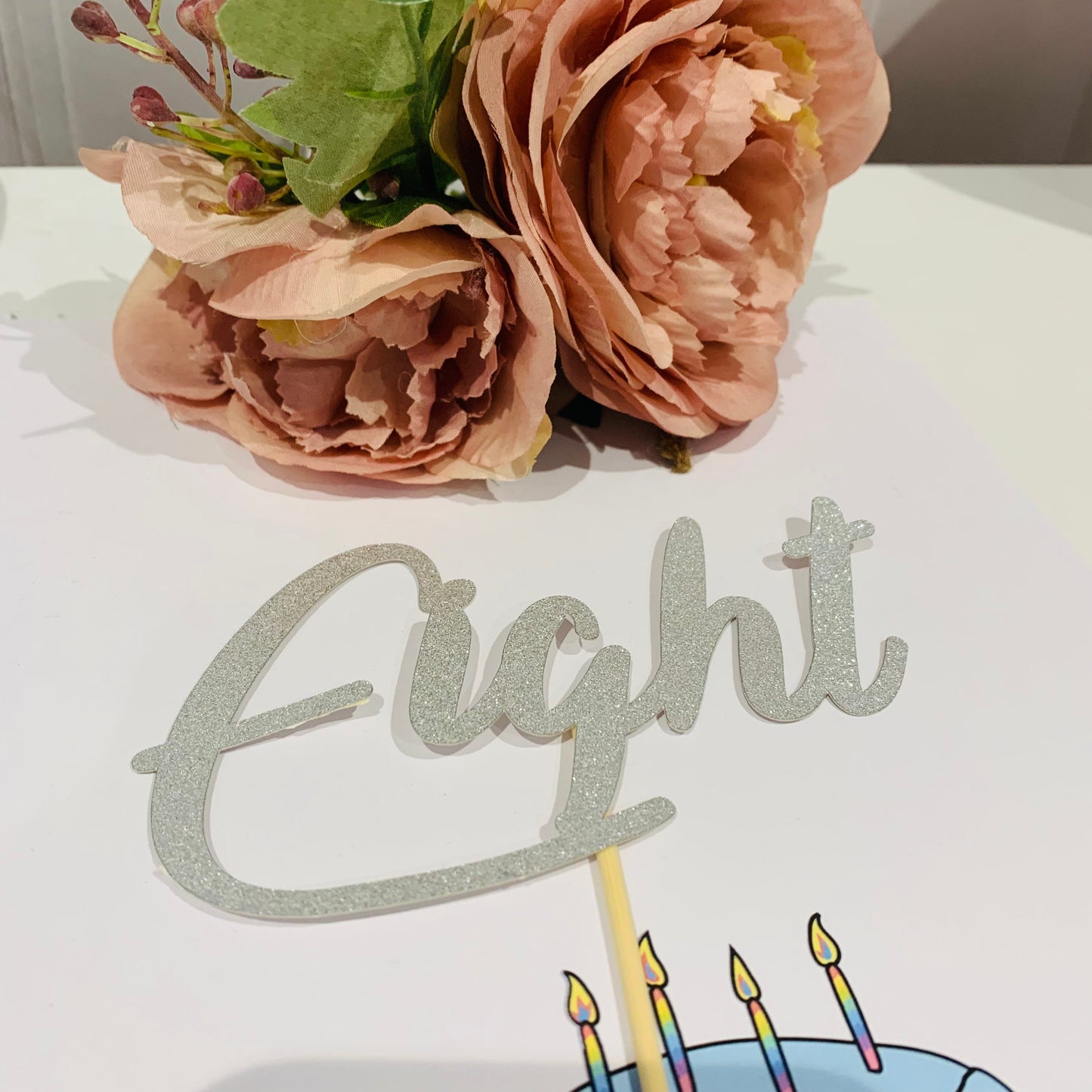 Eight Cake Topper