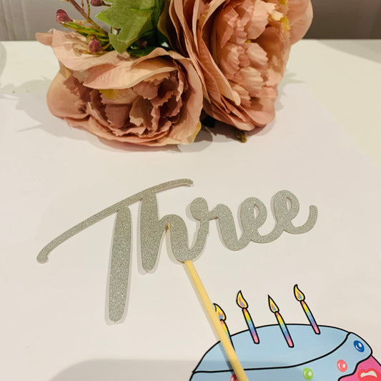 Three Cake Topper