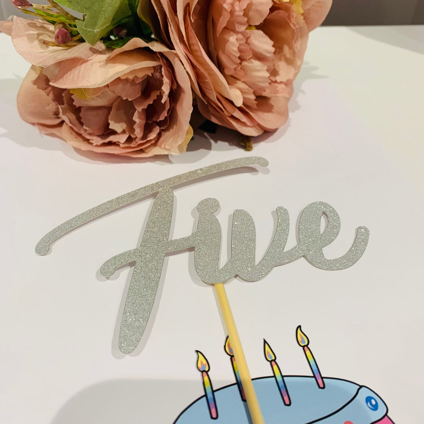 Five Cake Topper