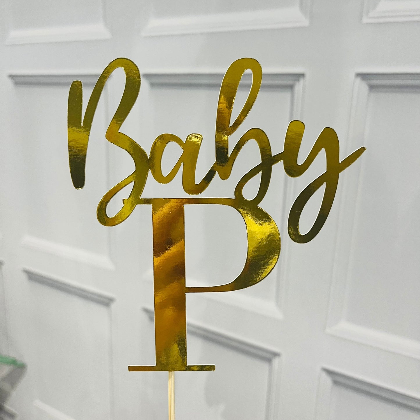 Baby Initial Cake Topper