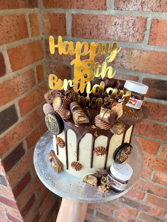 Personalised birthday celebration party cake toppe