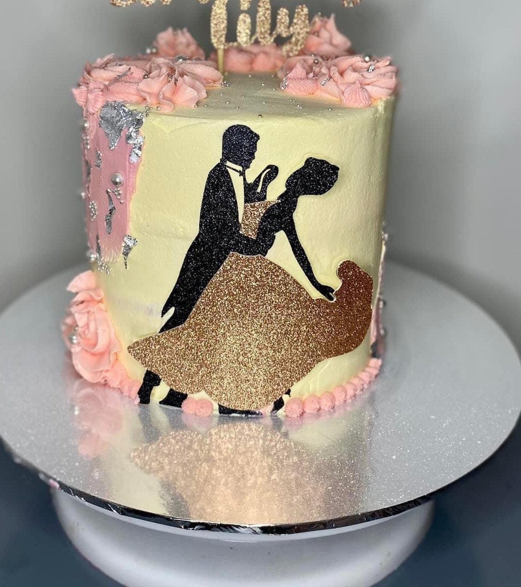 Jive dancing cake topper