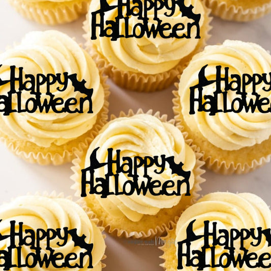 Happy Halloween cupcake toppers